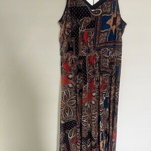 Paisley Print Maxi Dress